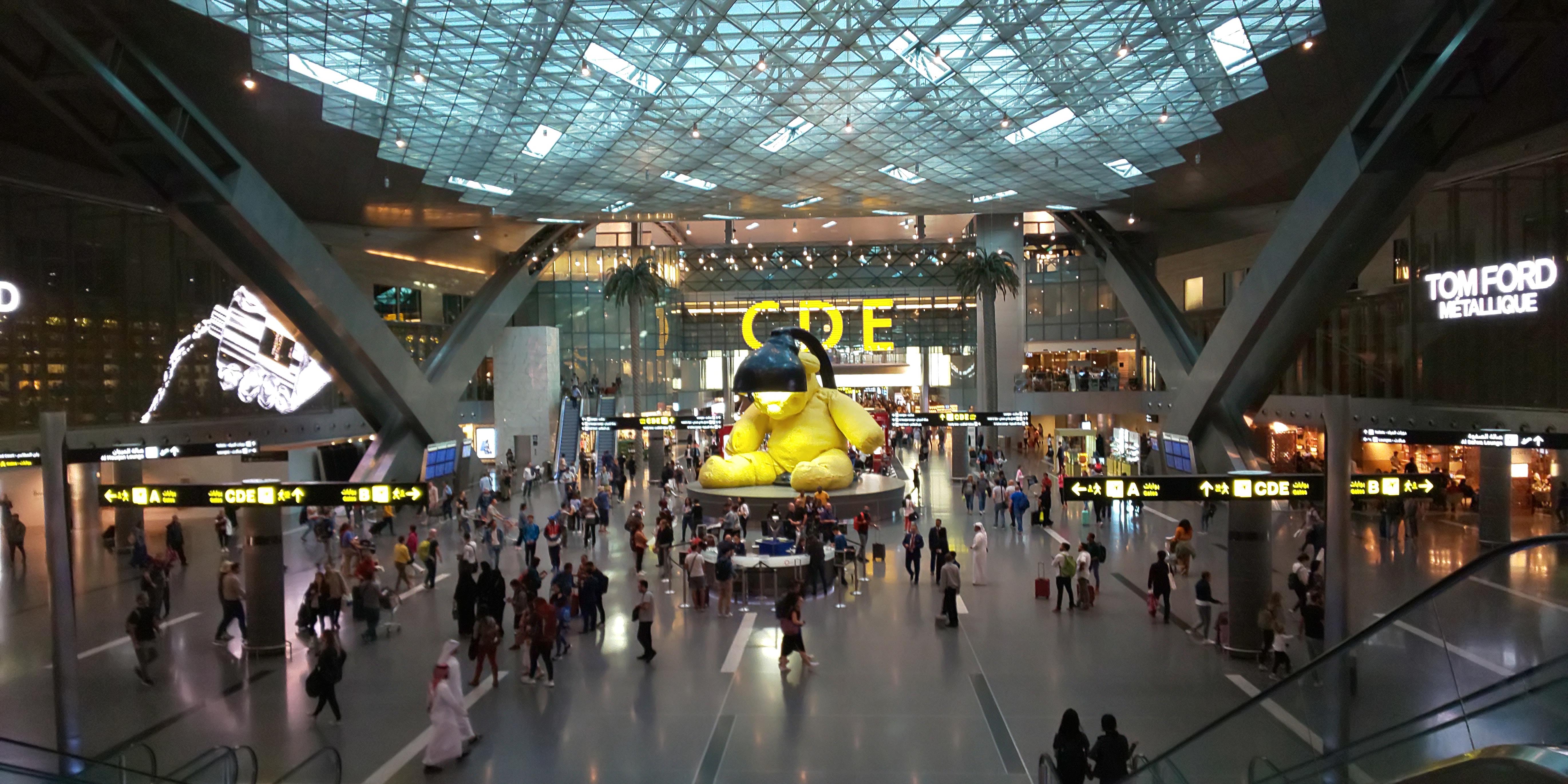 ドーハ空港のランプベア