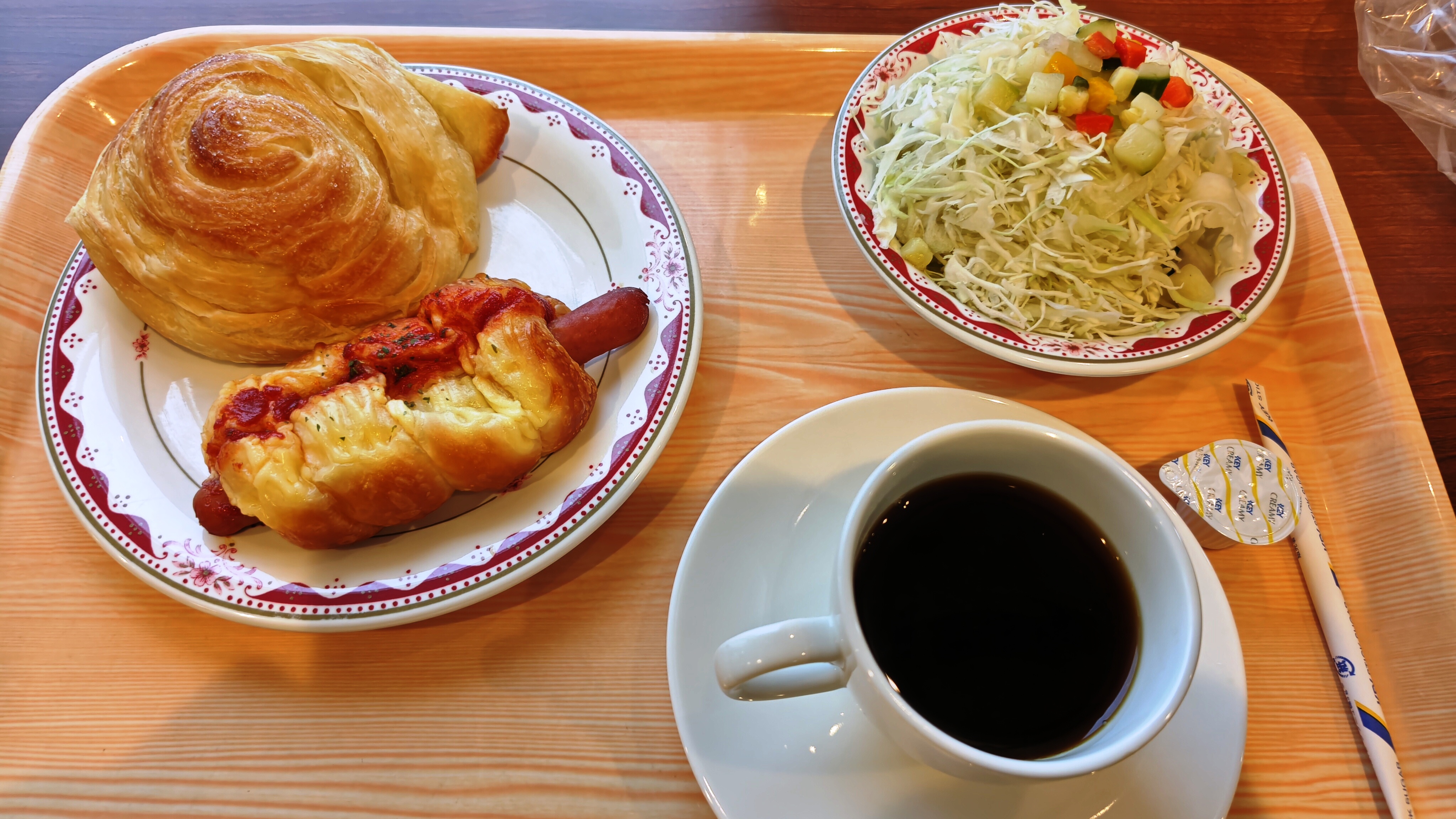フェリーでの朝食