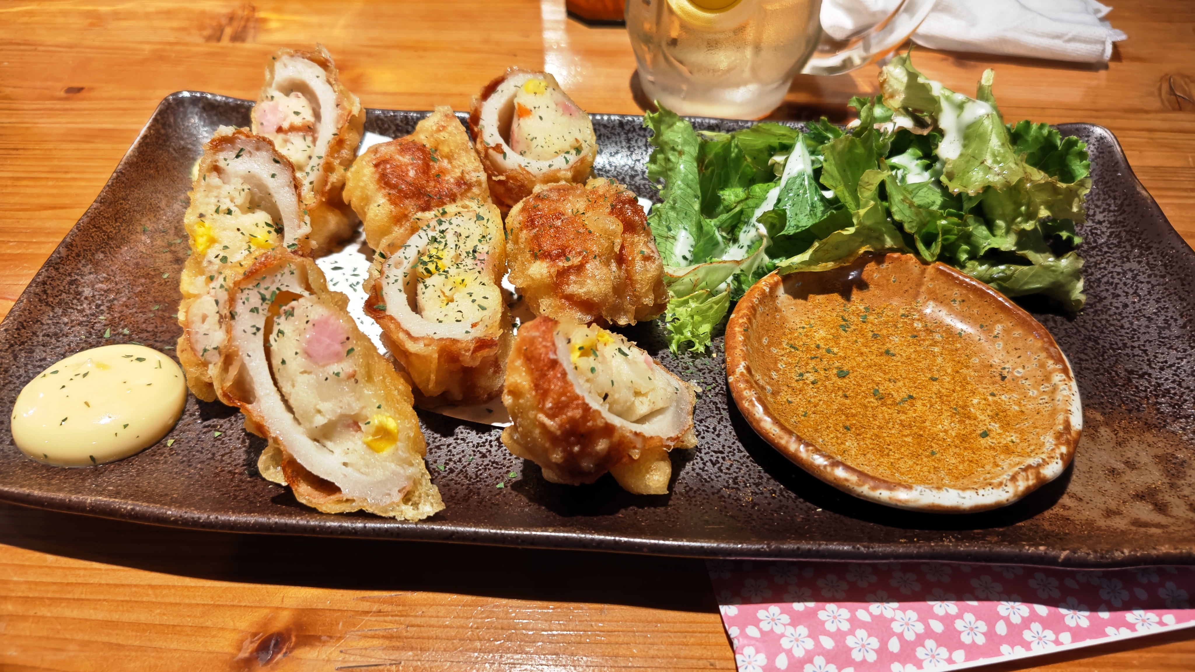 夕食4:ちくわサラダ