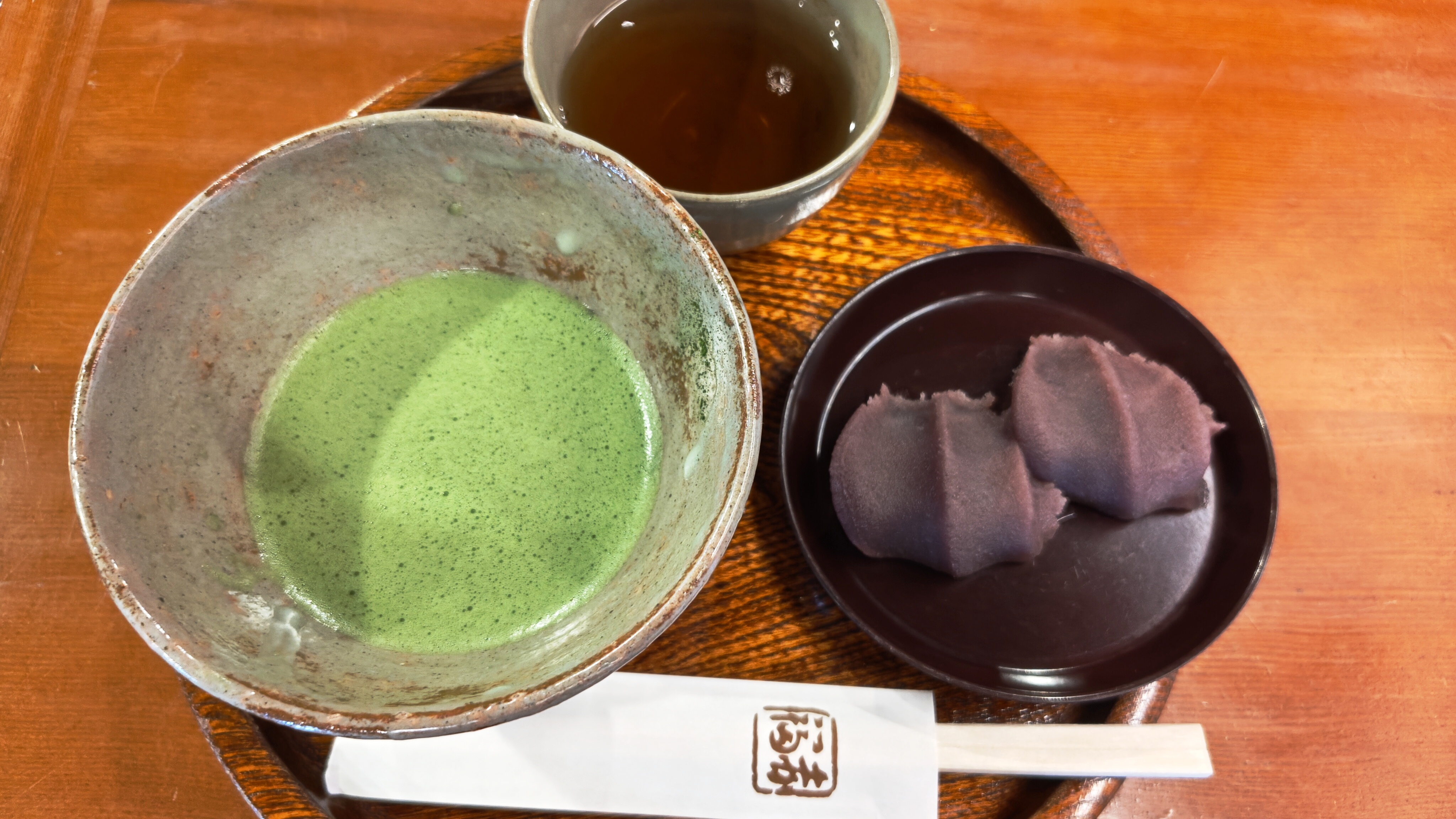 赤福と抹茶のセット
