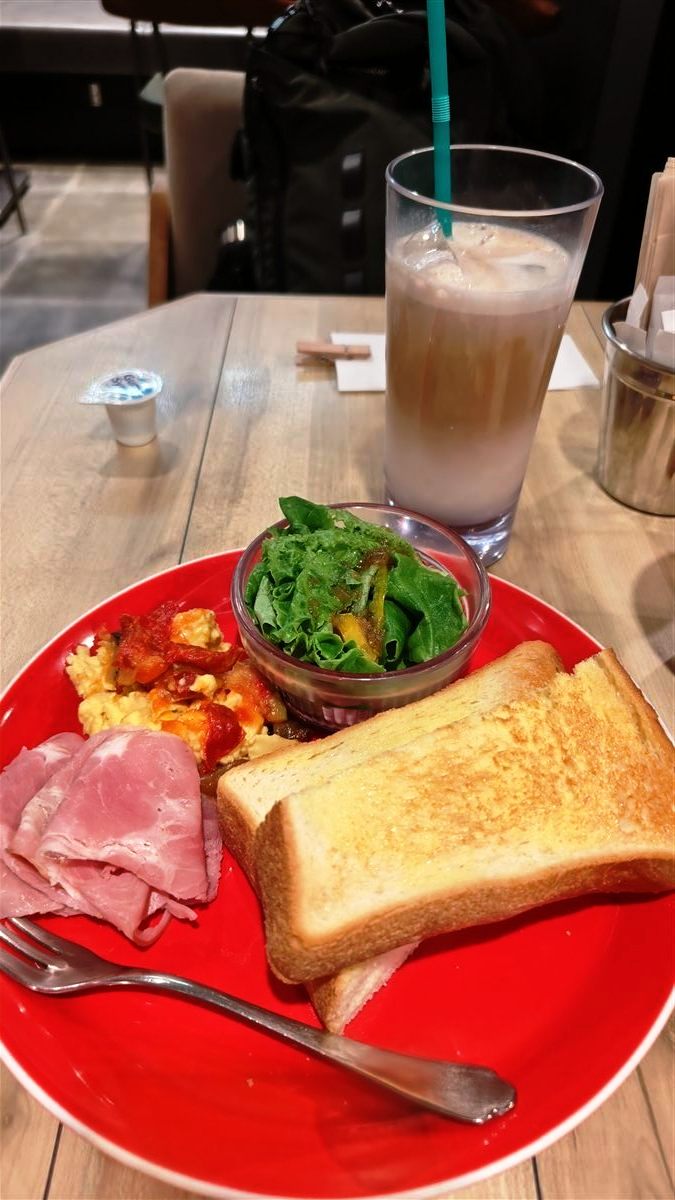 新神戸での朝食