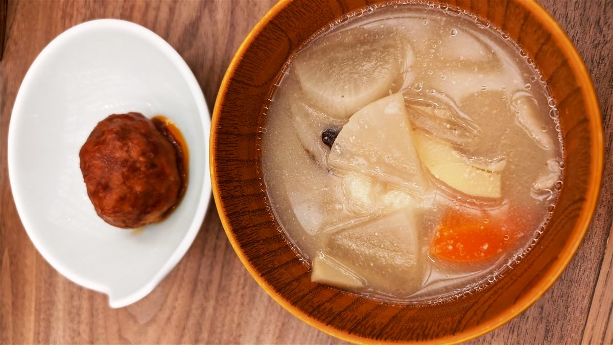 ホテル桜嬉野のだご汁と煮込みハンバーグ